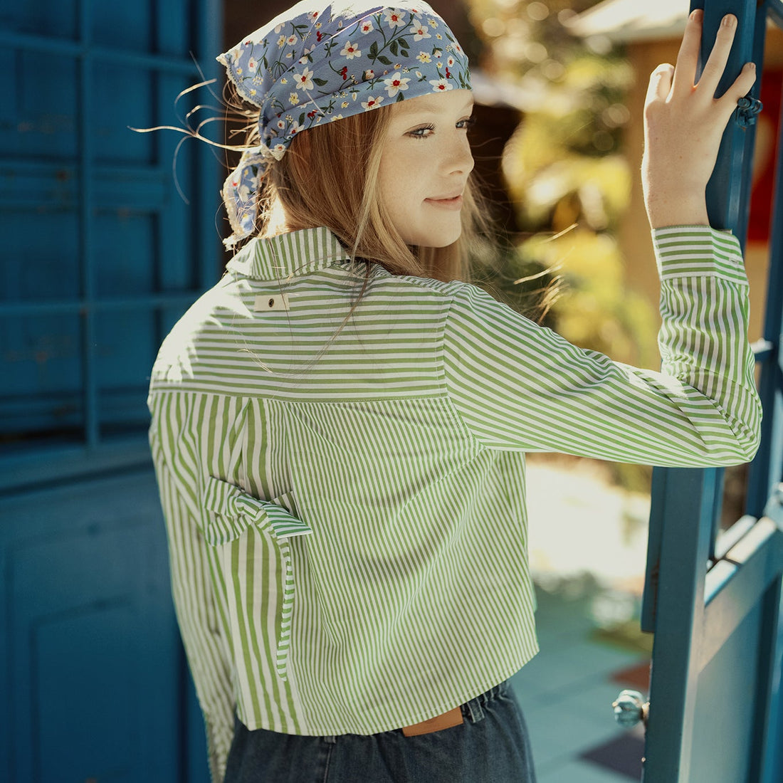 Pinstripe Shirt - Green