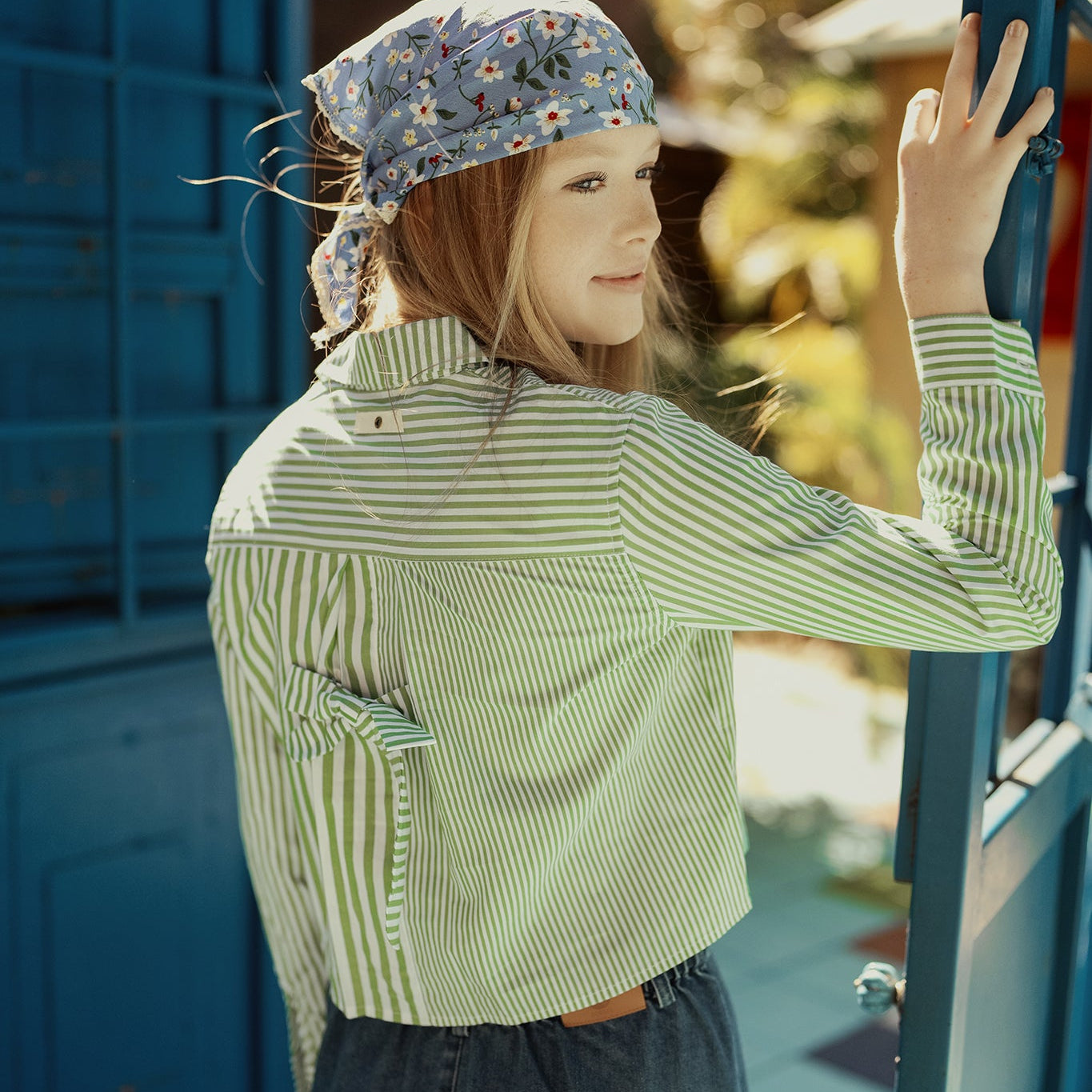 Pinstripe Shirt - Green