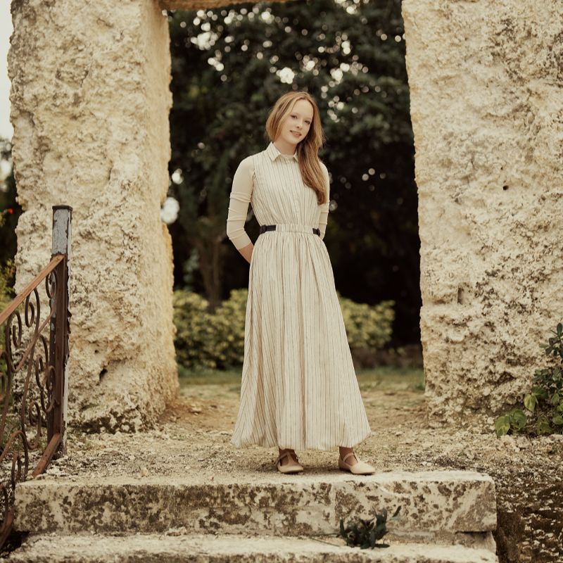 Bubble Shirt Dress - Sand