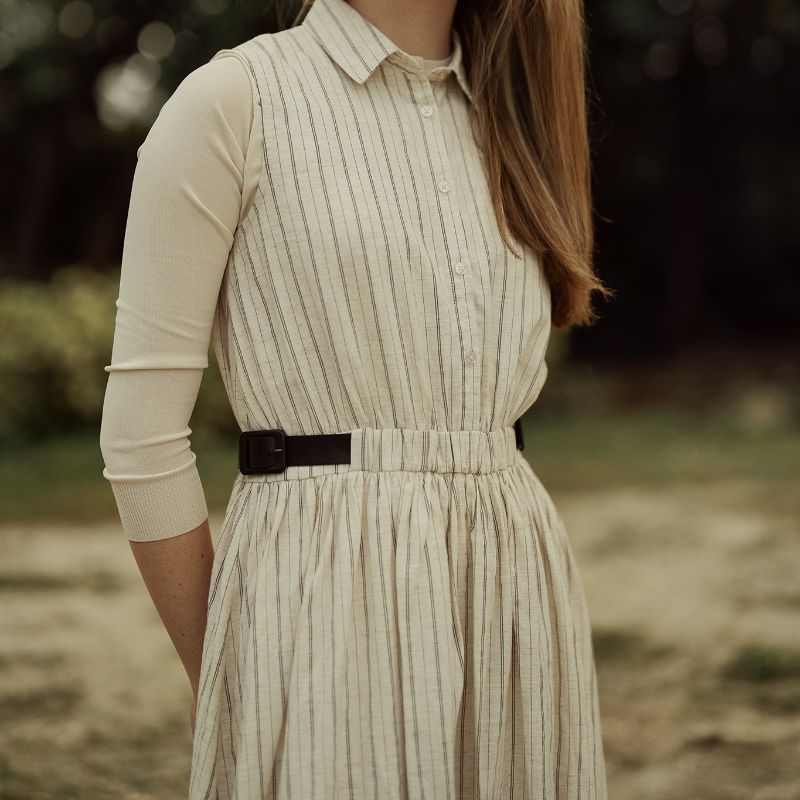Bubble Shirt Dress - Sand