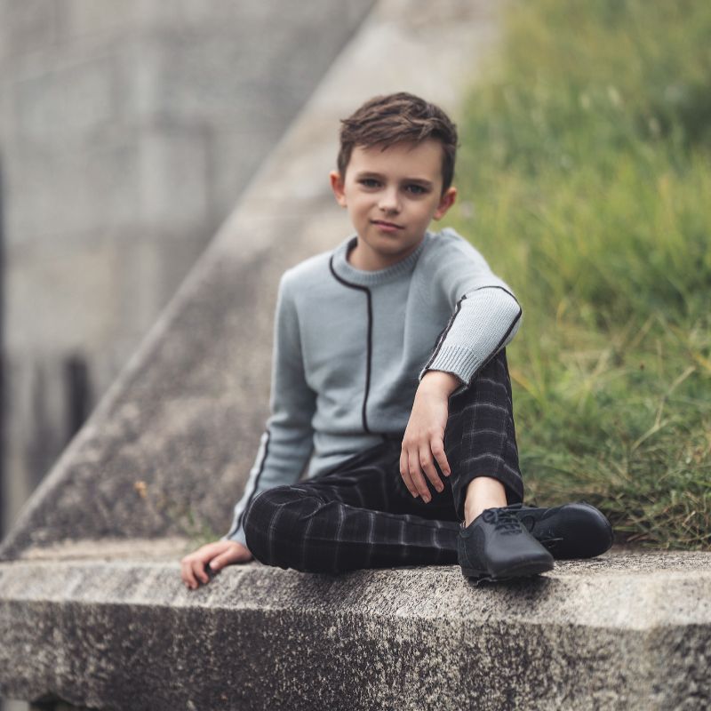 Contrast Sweater - Light Blue