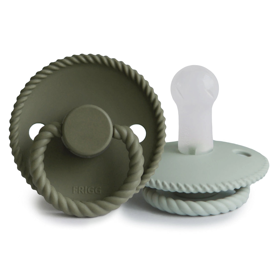 Rope Pacifier 2 Pack - Olive &amp; Sage