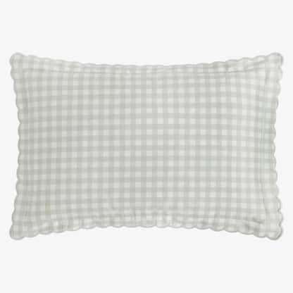 Toddler Pillowcase - Gingham Green