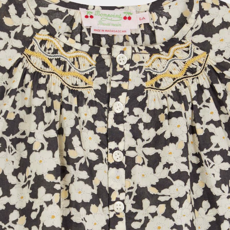 Biancarosa Blouse - Black Floral
