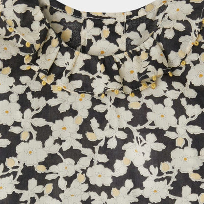 Ganti Blouse - Black Floral