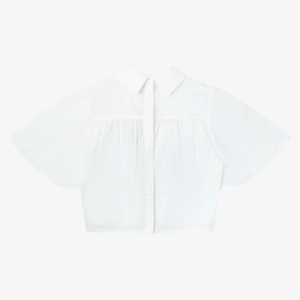 Embroidered Laces Shirt - White