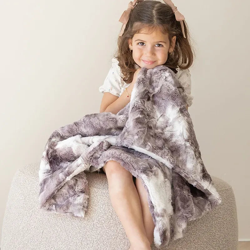 Tie Dye Blanket - Grey