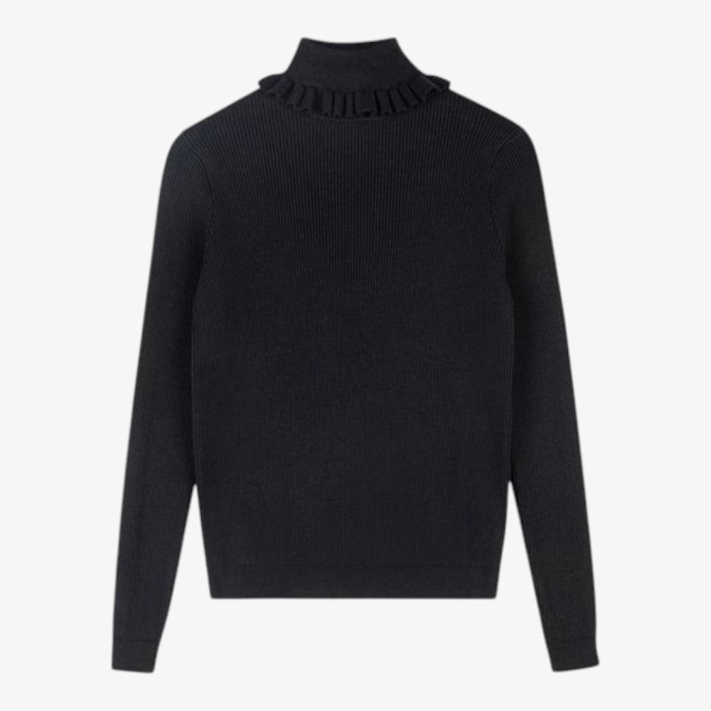 Rosa Rib Turtleneck - Black
