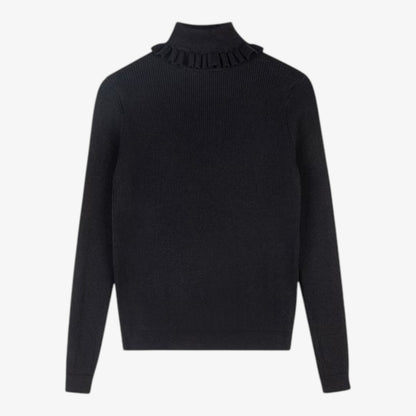 Rosa Rib Turtleneck - Black