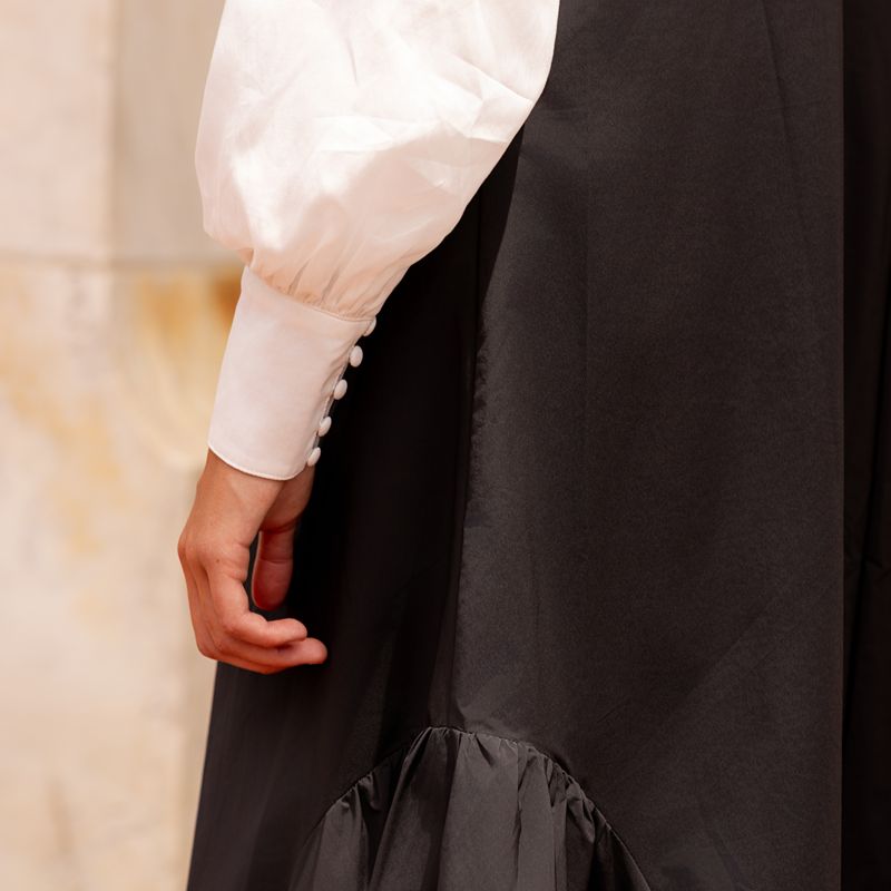 Taffeta Dress - Black