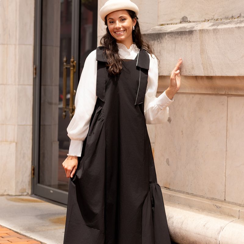 Taffeta Dress - Black