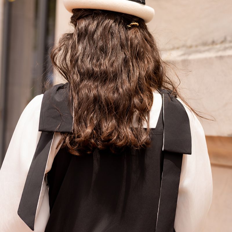 Taffeta Dress - Black