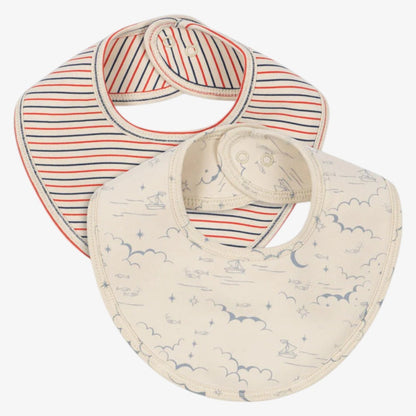 2 Pack Bibs - Stripe &amp; Marine
