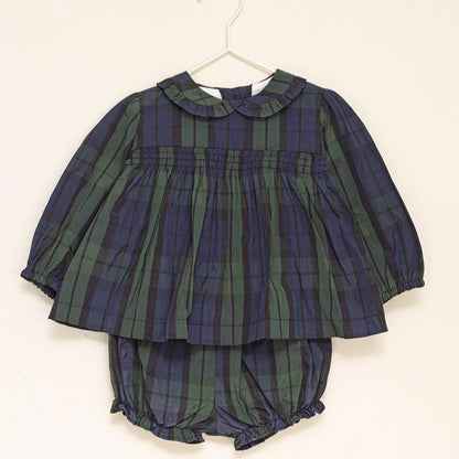 Paola Blouse And Bloomer - Plaid