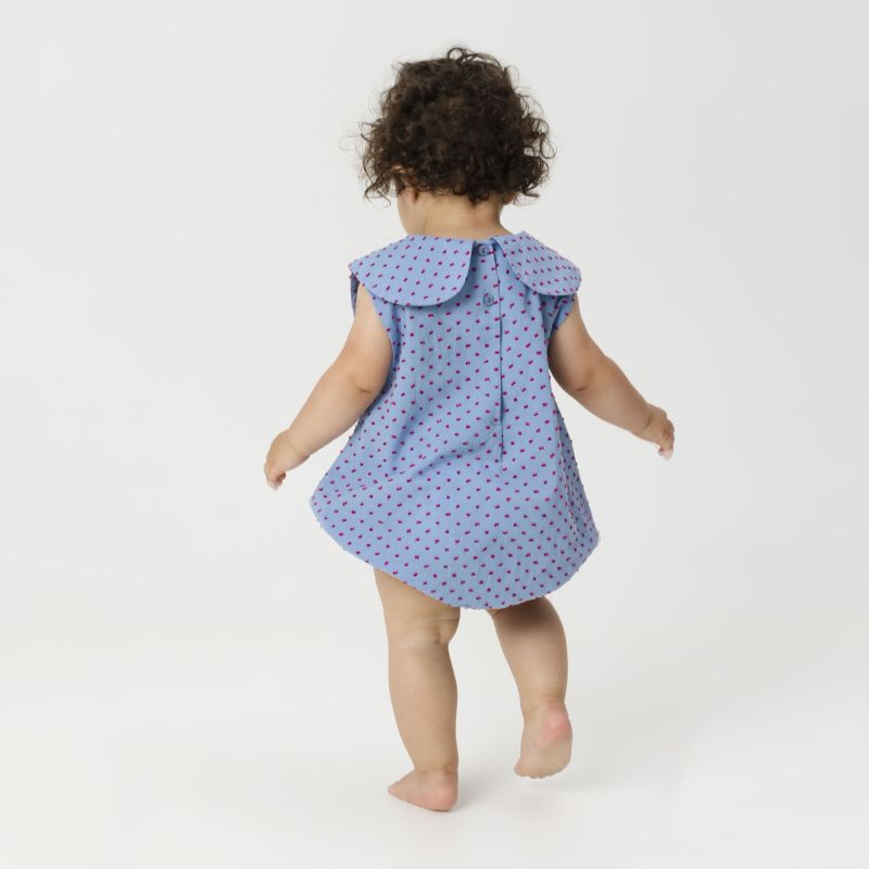 Ruby Freckle Romper - Blue