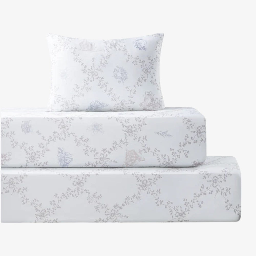 Lattice Luxe Crib Sheet Set - Printed