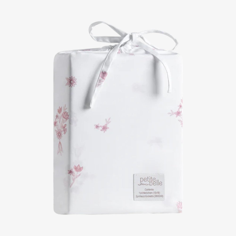 Dreams Crib Sheet Set - Petal