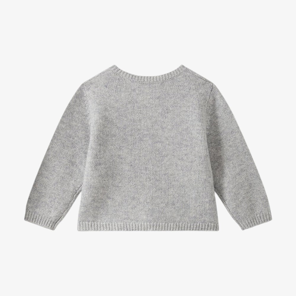 Knit Cardigan And Pants - Grey