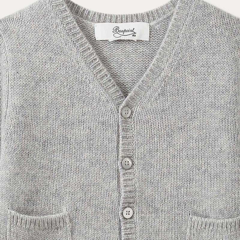 Knit Cardigan And Pants - Grey