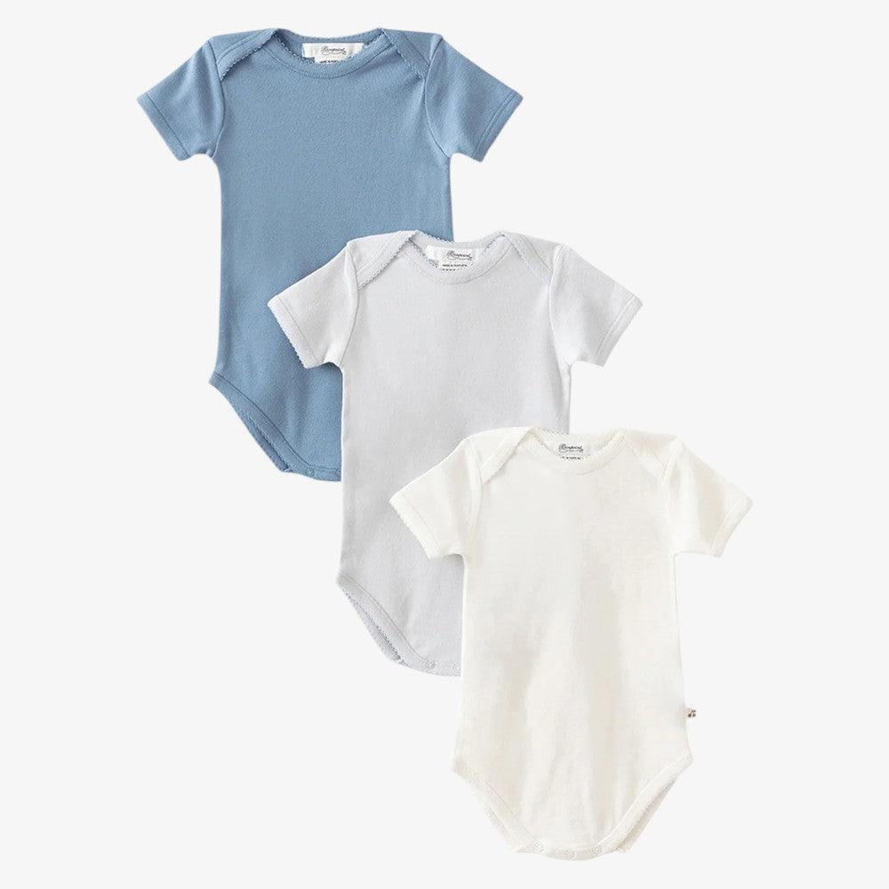 3 Pack Bodysuit - Sky