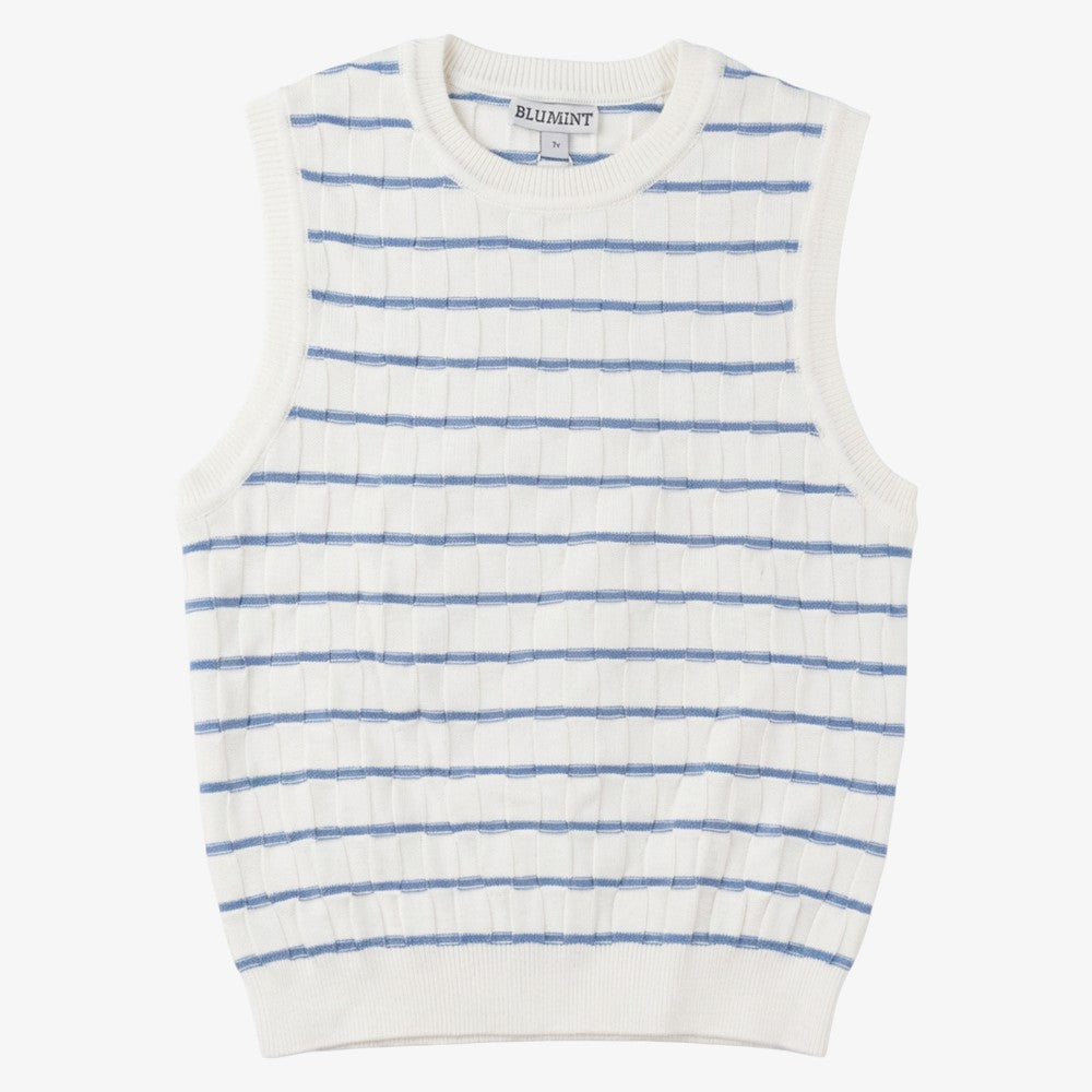 Peero Knit Vest - Iceblue
