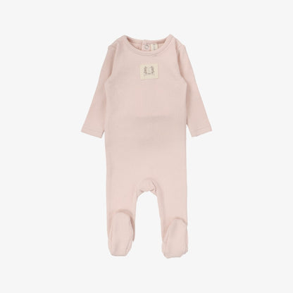 Pointelle Emblem Take Me Home Set - Soft Pink
