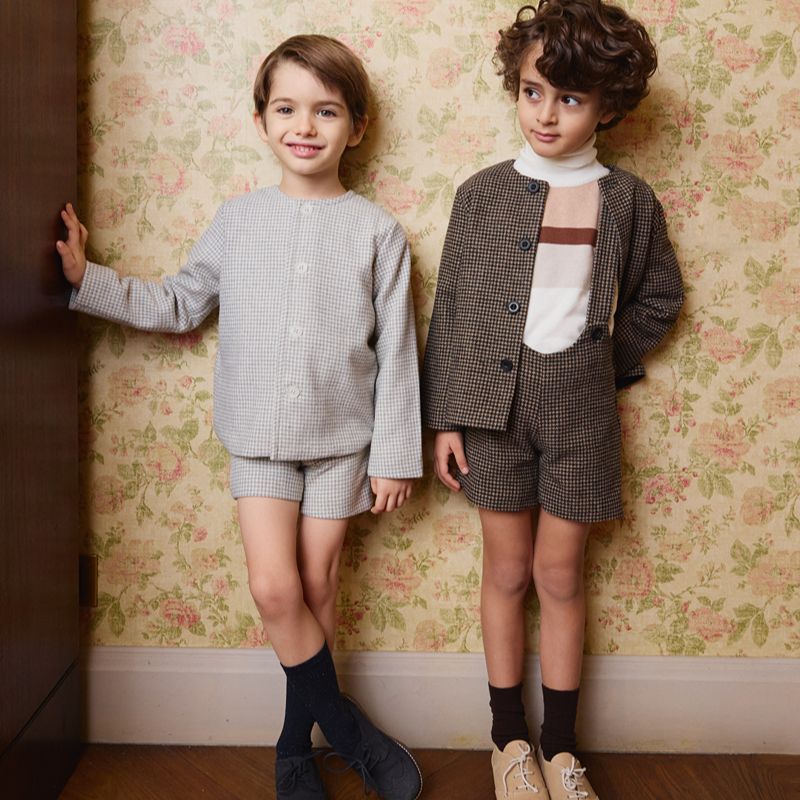 Suspender Shorts - Brown