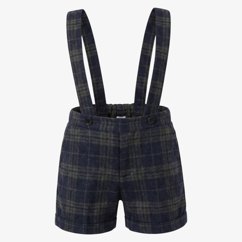 Laurent Suspender Shorts - Grey