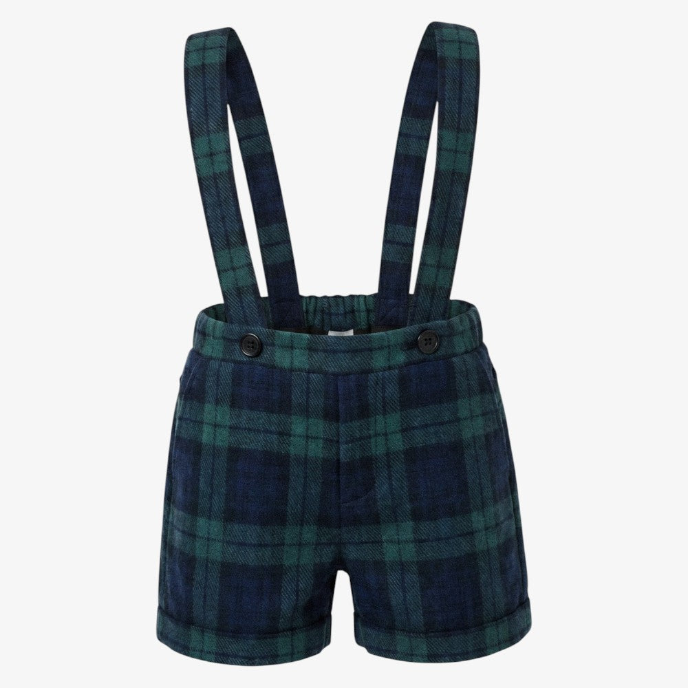 Maris Suspender Shorts - Blue