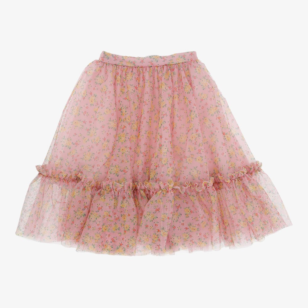 Printed Tulle Skirt - Multi