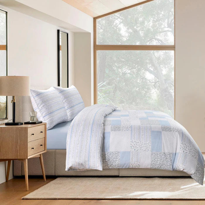 Flora Twin Linen Set - Blue
