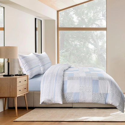 Flora Twin Linen Set - Blue