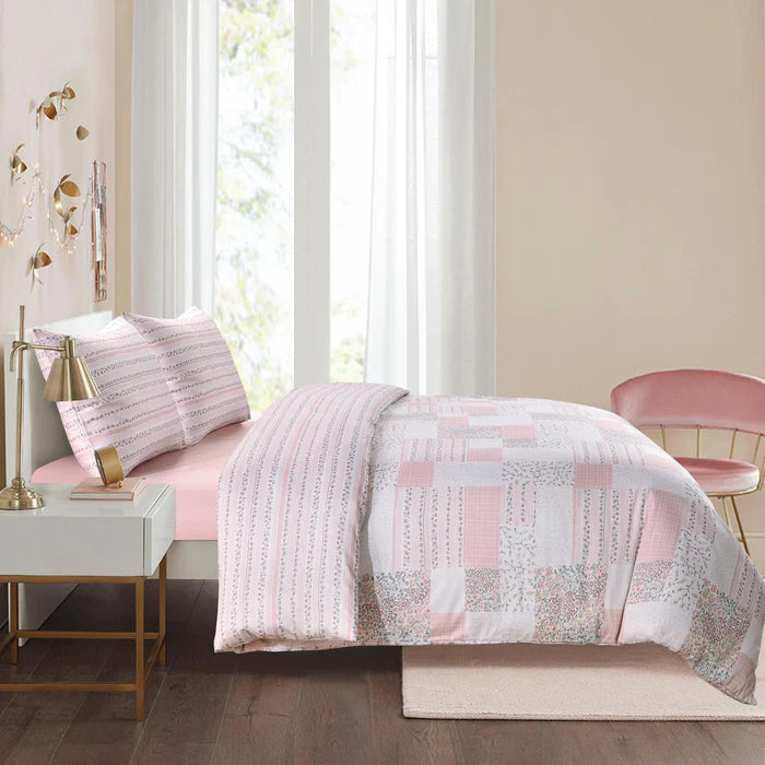 Flora Twin Linen Set - Pink