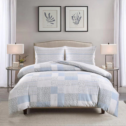Flora Twin Linen Set - Blue
