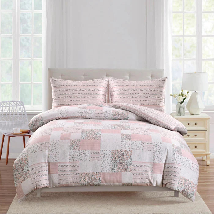 Flora Twin Linen Set - Pink