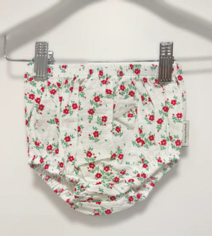 Flower Bloomer - Ecru &amp; Red