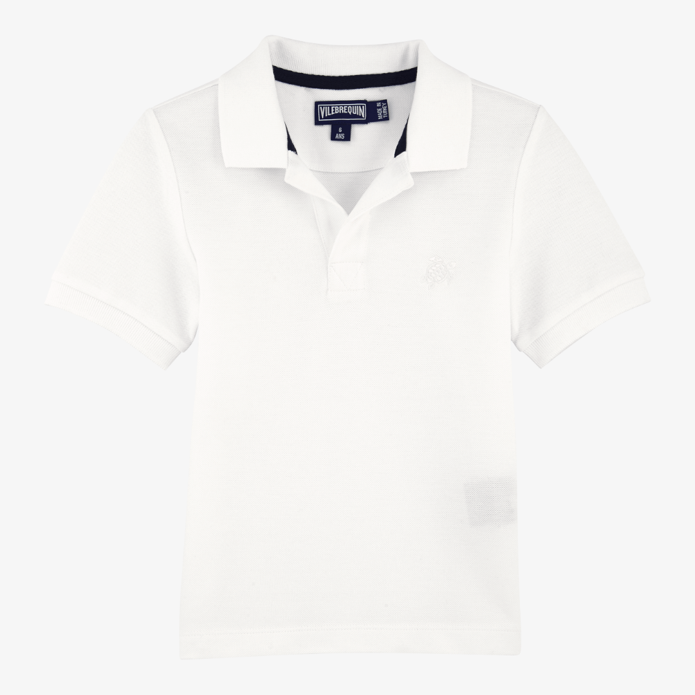 Pique Polo T-Shirt - White