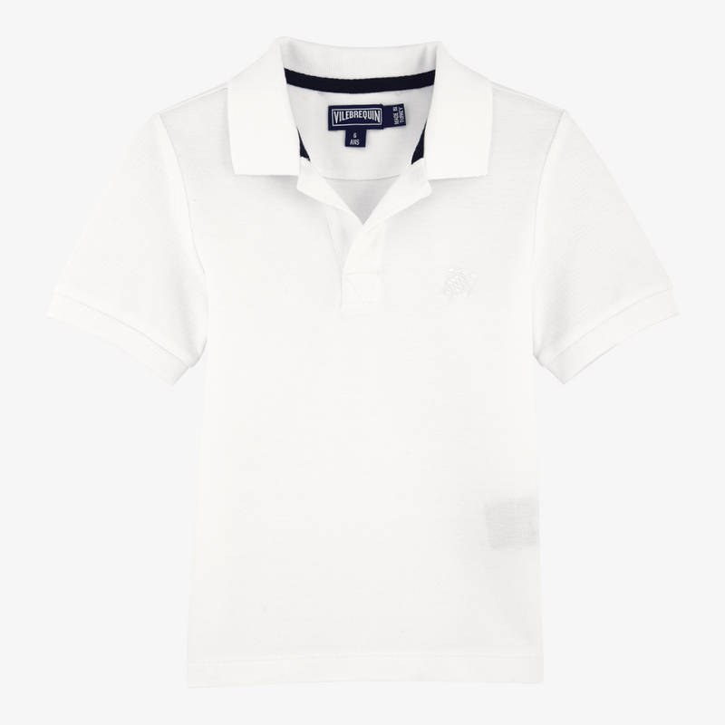 Pique Polo T-Shirt - White