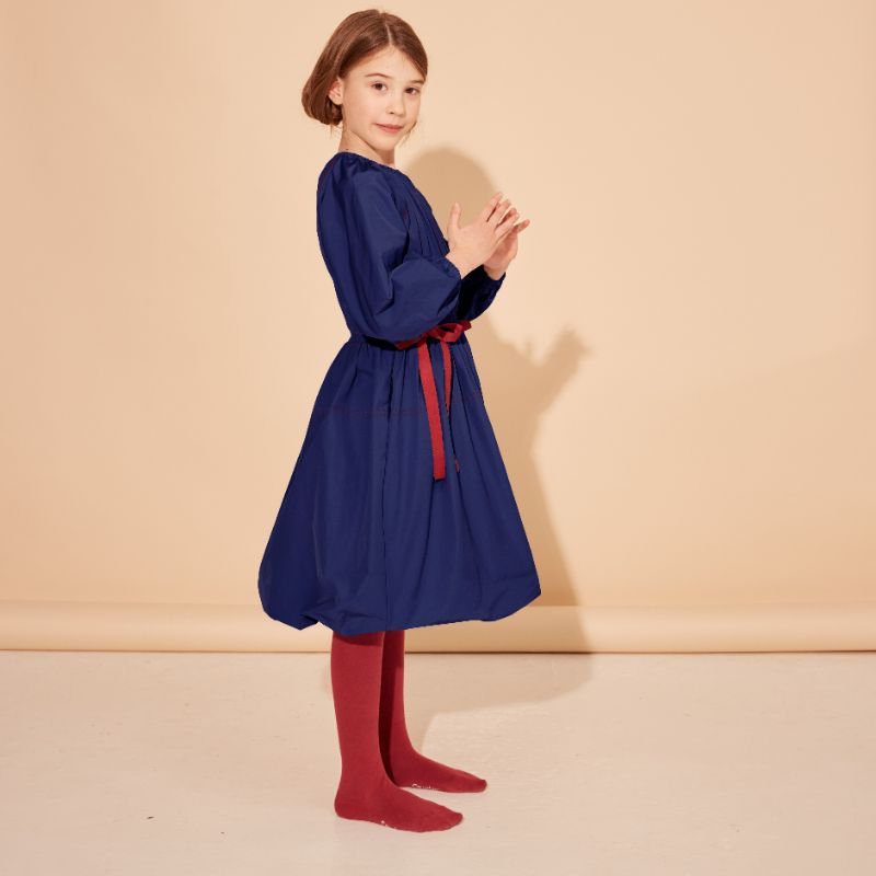 Prosperity Dress - Navy &amp; Maroon