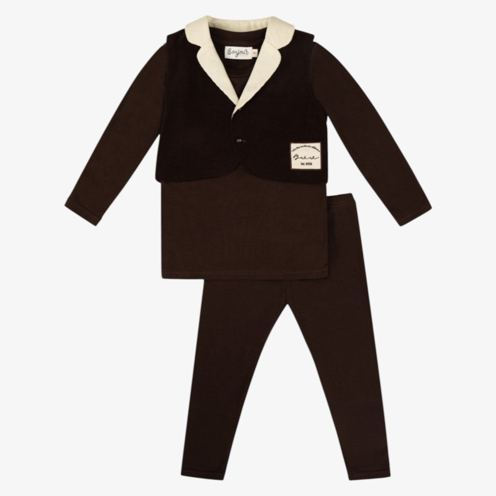 Cord 3 Piece Set - Brown