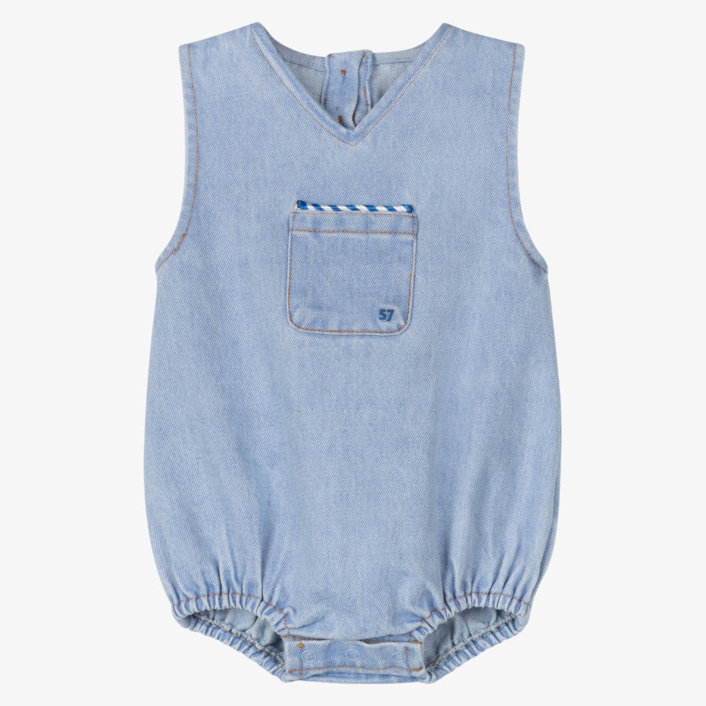 Denim Romper - Denim