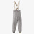 Flan Suspender Pants - Warm Grey