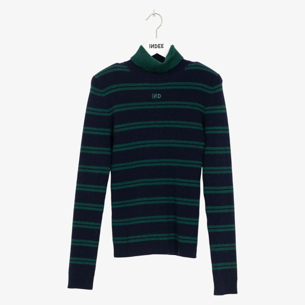 Twist Turtleneck - Navy