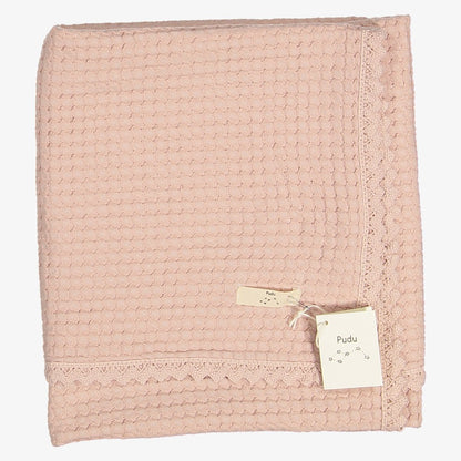 Waffle Blanket - Pink