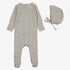 Printed Wrap Footie And Hat - Pale Blue