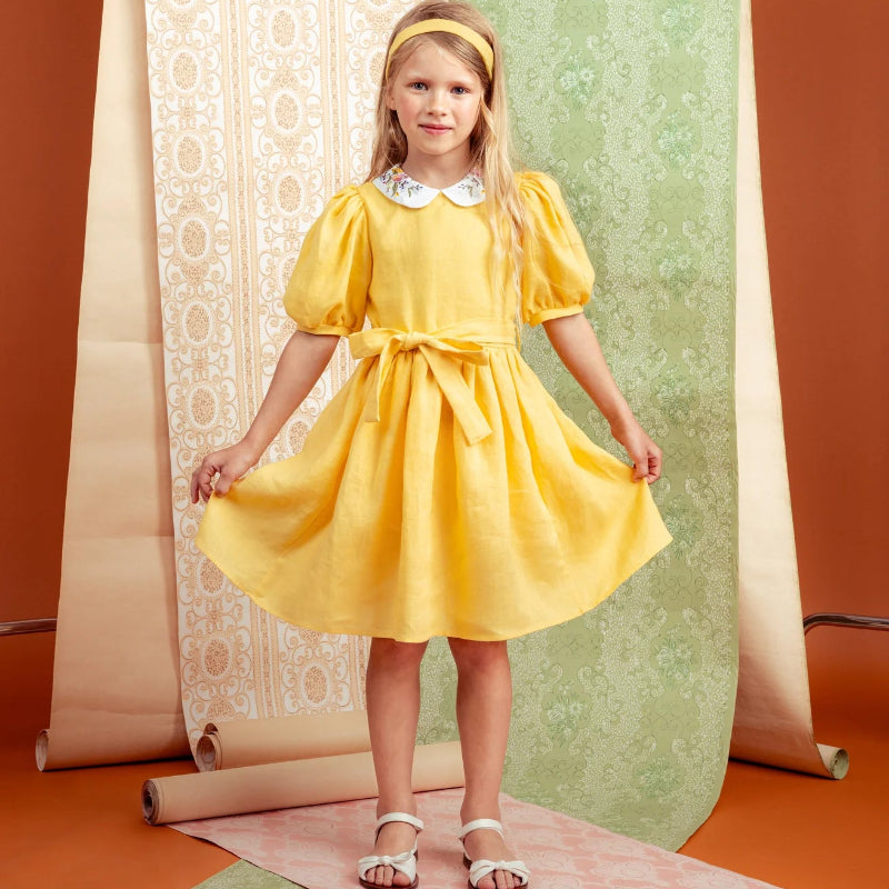 Aria Midi Dress - Yellow