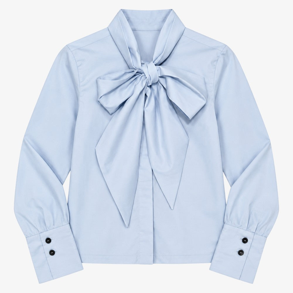 Bow Blouse - Blue