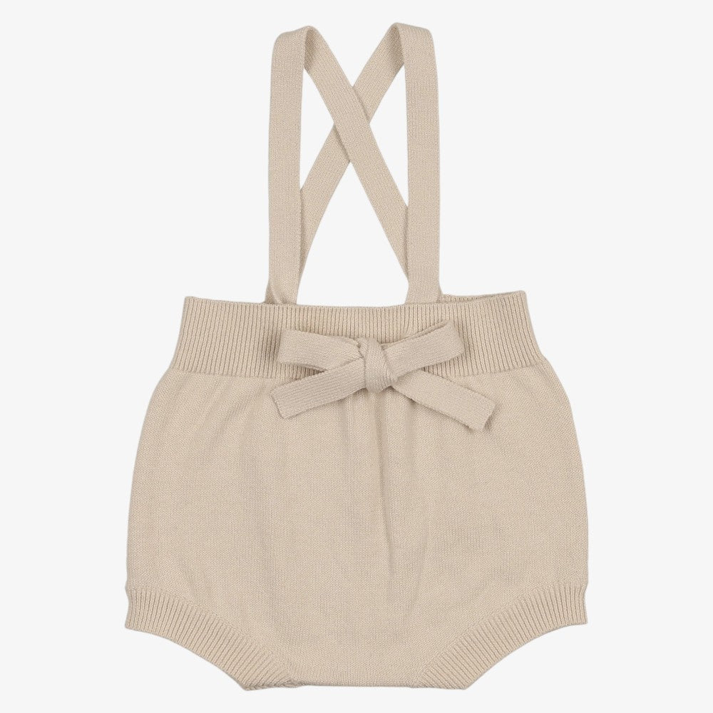 Knit Suspender Bloomer - Stone