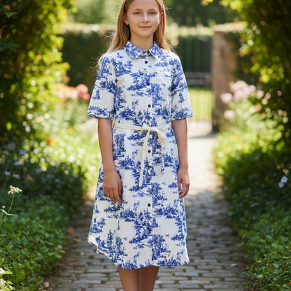 Safari Dress - Blue