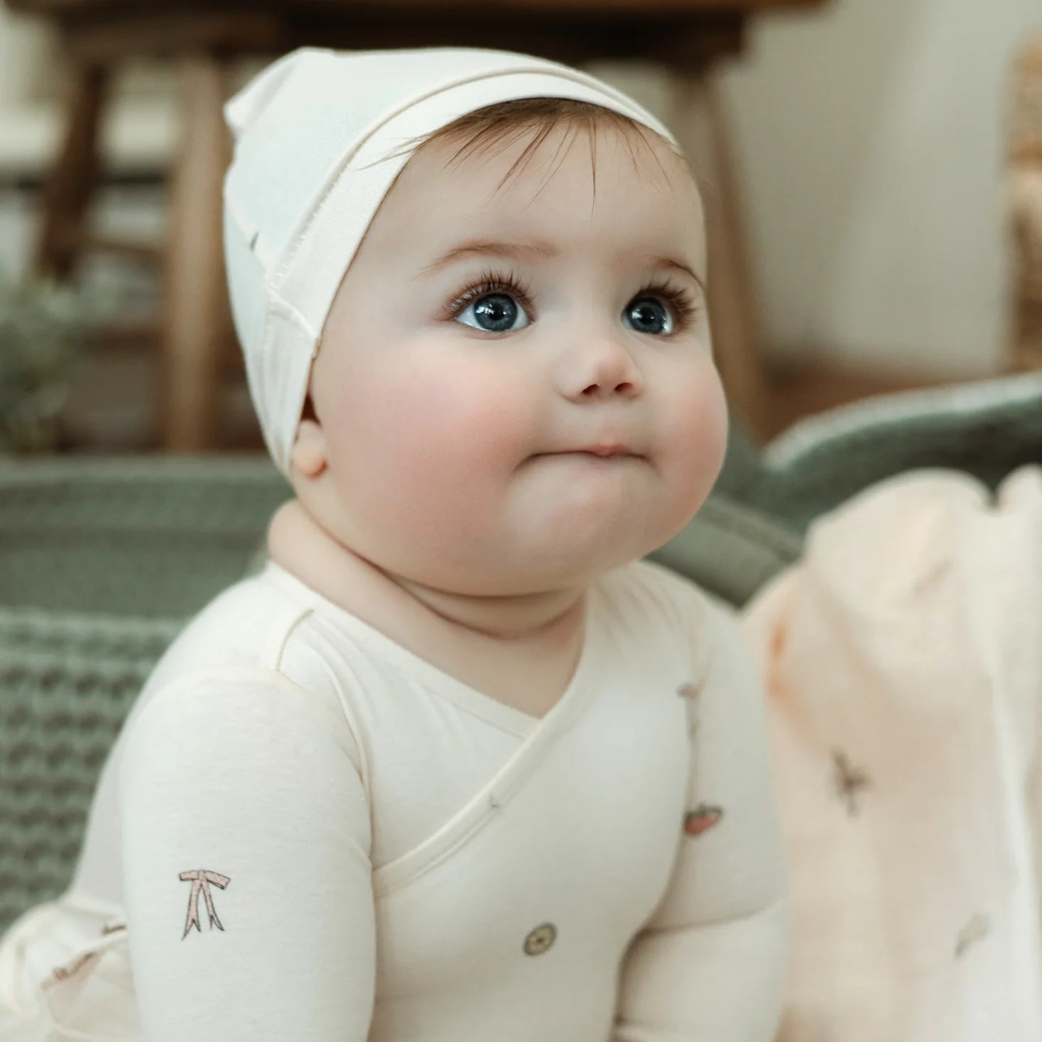 Picnic Beanie - Natural&amp;red